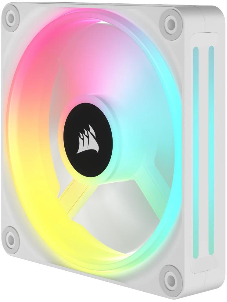 Corsair - Ventilador Corsair iCUE Link QX120 RGB PWM Blanco 120mm (Pack 3)