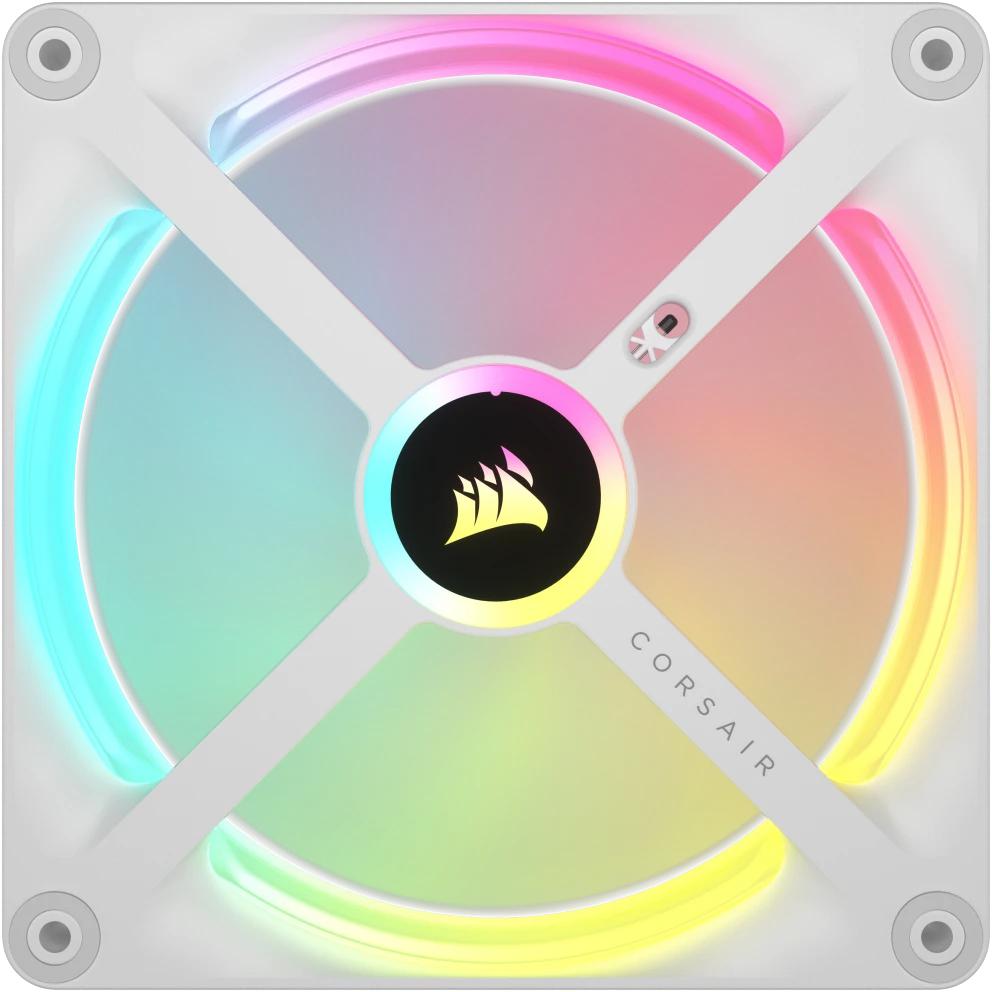 Corsair - Ventilador Corsair iCUE Link QX140 RGB PWM Blanco 140mm (Pack 2)