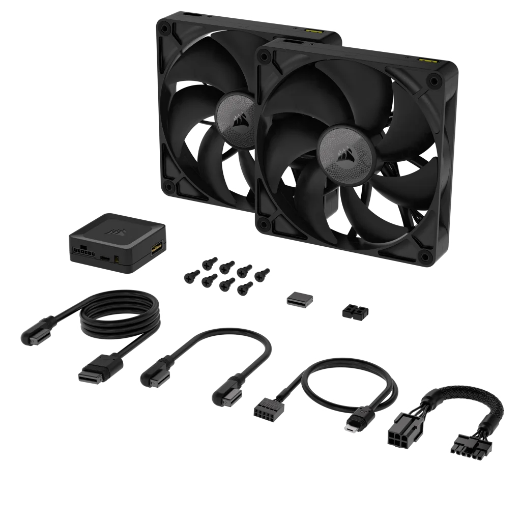 Corsair - Ventilador Corsair iCUE Link RX140 PWM Negra 140mm (Pack 2)