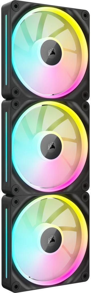 Corsair - Ventilador 120mm Corsair 2400RPM iCUE Link LX120 RGB 4 Pinos PWM Negro (Pack 3)