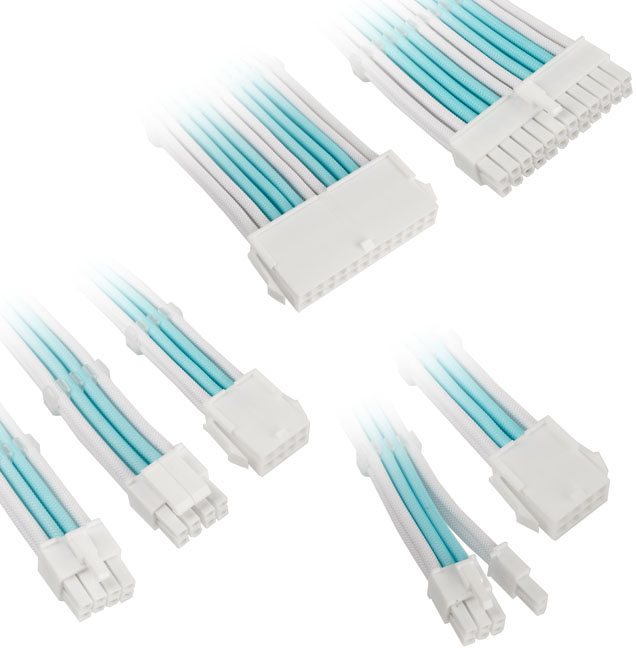 Kolink - Kit de Expansión Kolink Core Adept Braided - Brilliant White / Powder Blue