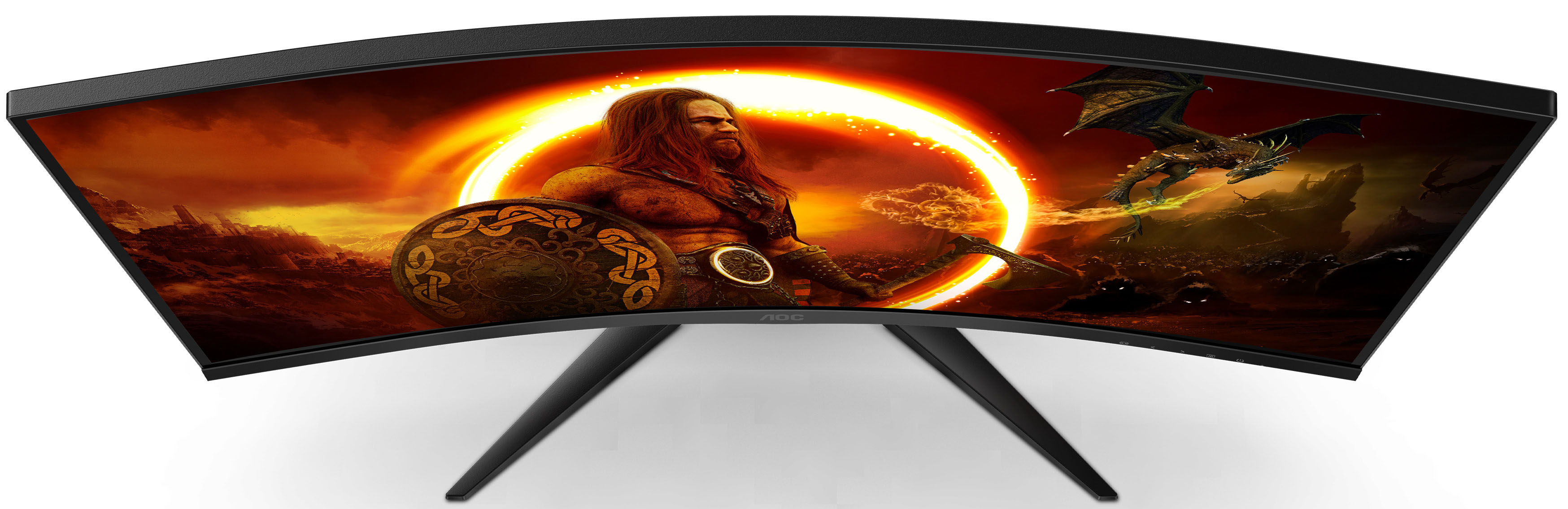 AOC - Monitor Curvo AOC Gaming 31.5" CQ32G2SE/BK VA QHD 165Hz 1ms Freesync Premium