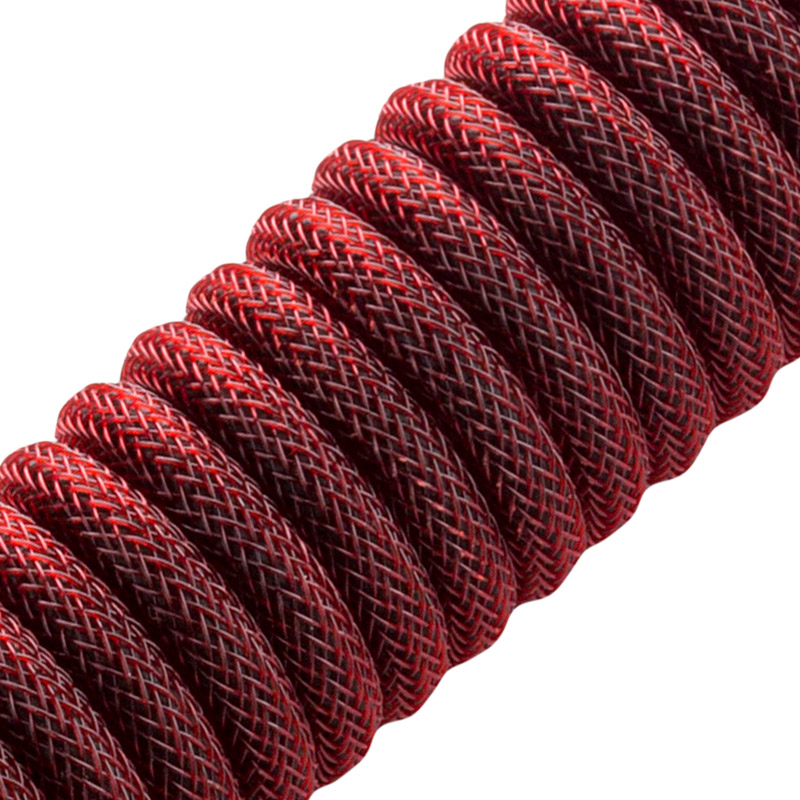 CableMod - Cable Coiled CableMod Classic para Teclado USB A - USB Type C, 150cm - Republic Red