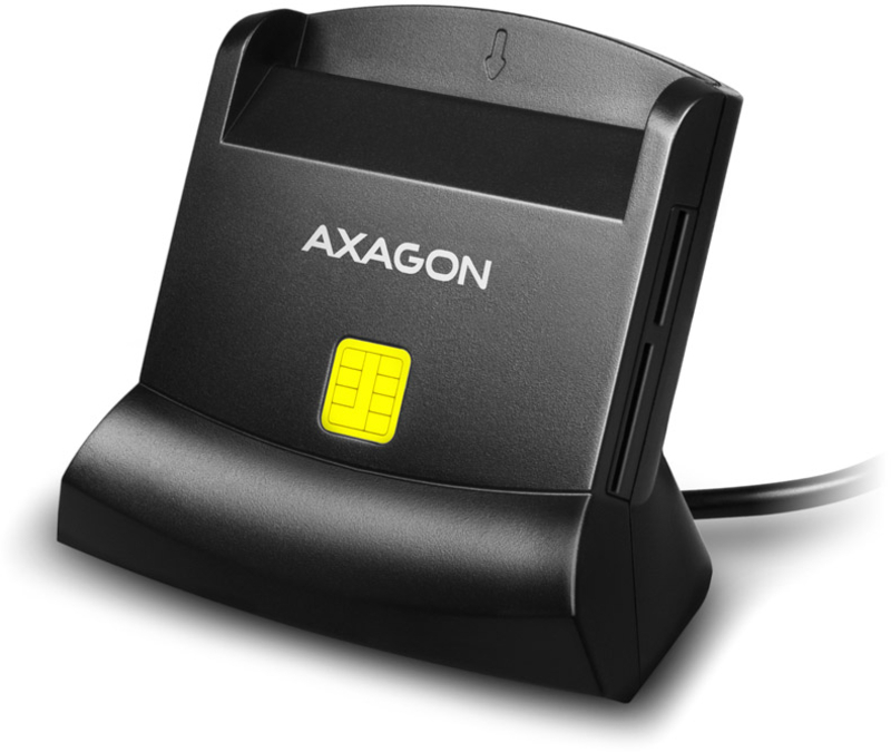 AXAGON - Lector de tarjetas cidadão/Smart CardSD/microSD/SIM AXAGON CRE-SM2 - USB 2.0