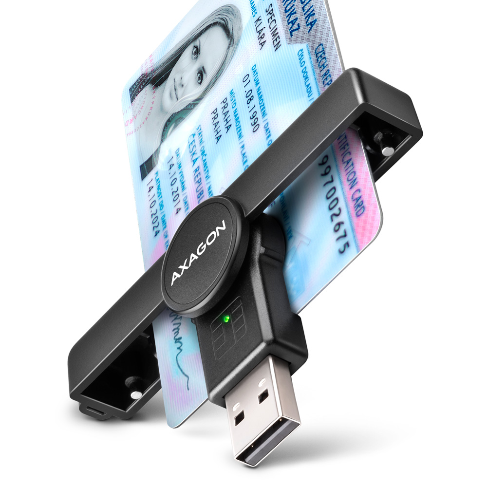 AXAGON - Lector de tarjetas cidadão PoketReader CRE-SMPA USB 2.0