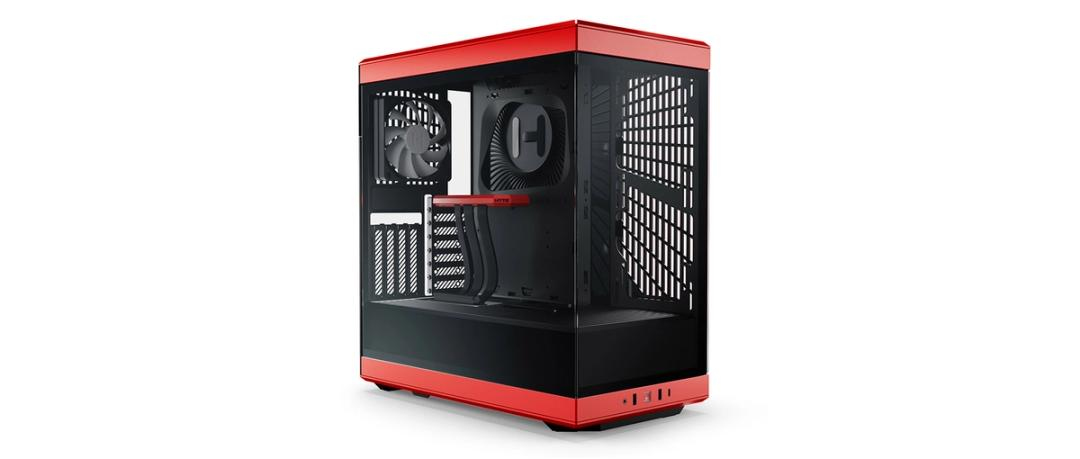 Caja ATX Hyte Y40 Vidrio Templado Rojo