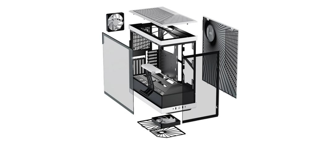 Hyte - Caja ATX Hyte Y40 Vidrio Templado Negro/Blanco