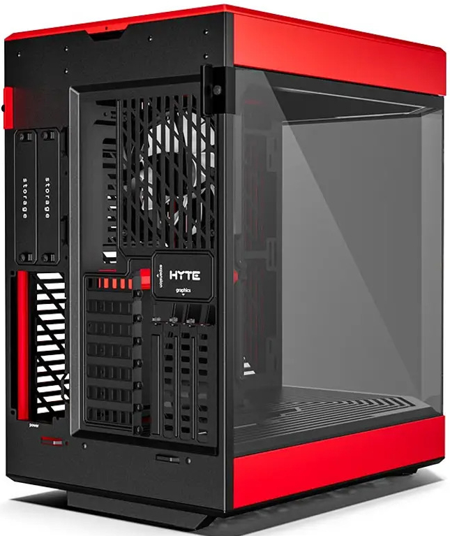 Hyte - Caja ATX Hyte Y60 Vidrio Templado Negro/Rojo