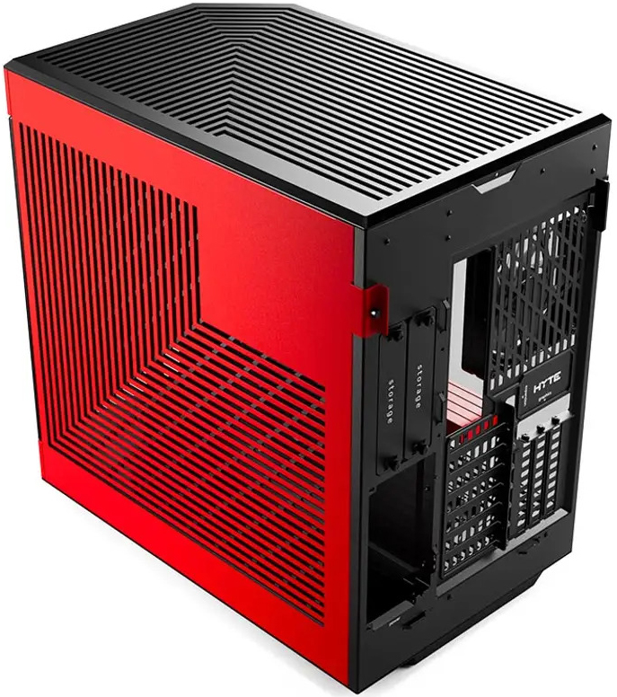 Hyte - Caja ATX Hyte Y60 Vidrio Templado Negro/Rojo