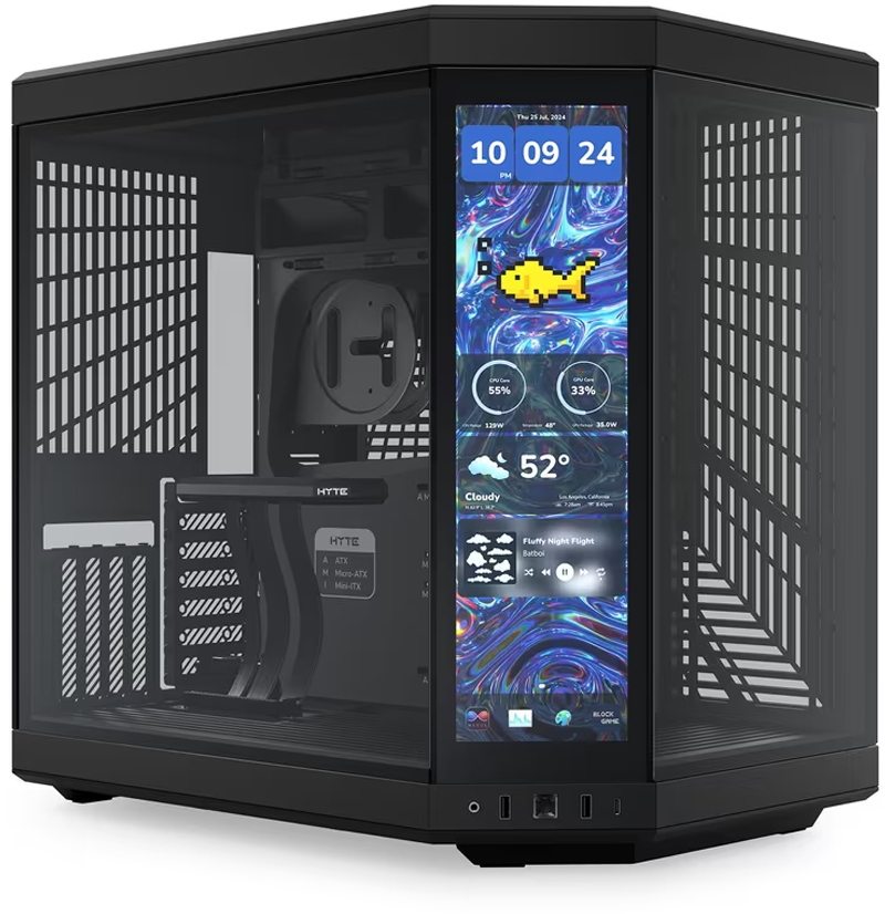 Caja ATX Hyte Y70 Touch Infinite Vidrio Templado Negro/Blanco