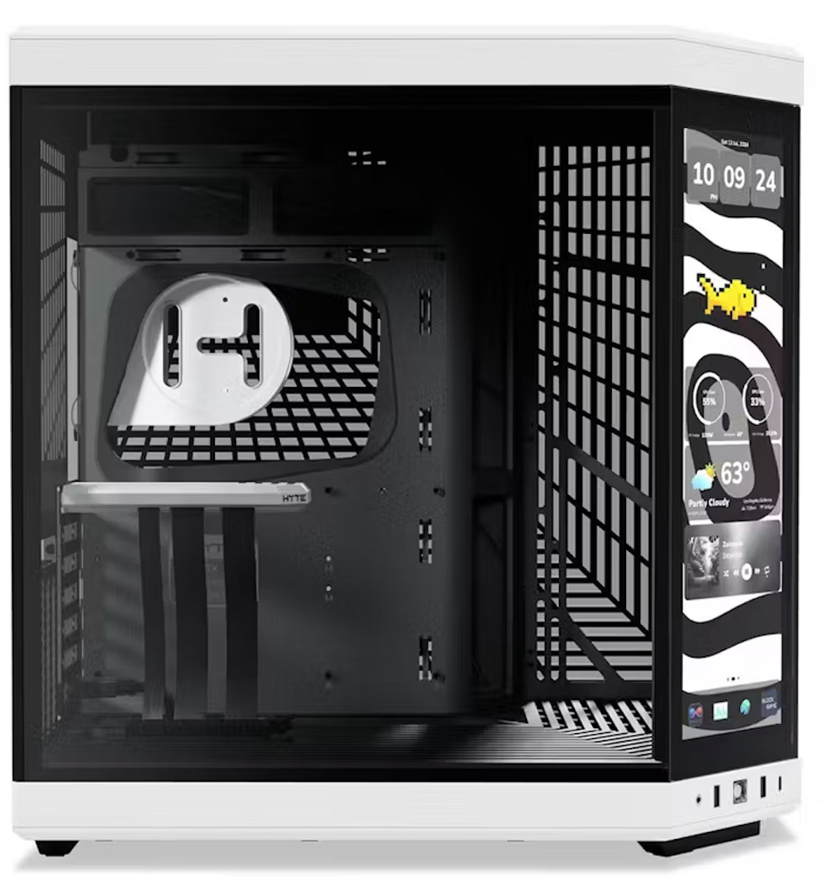 Hyte - ** B Grade ** Caja ATX Hyte Y70 Touch Infinite Vidrio Temperado Negro/Blanco