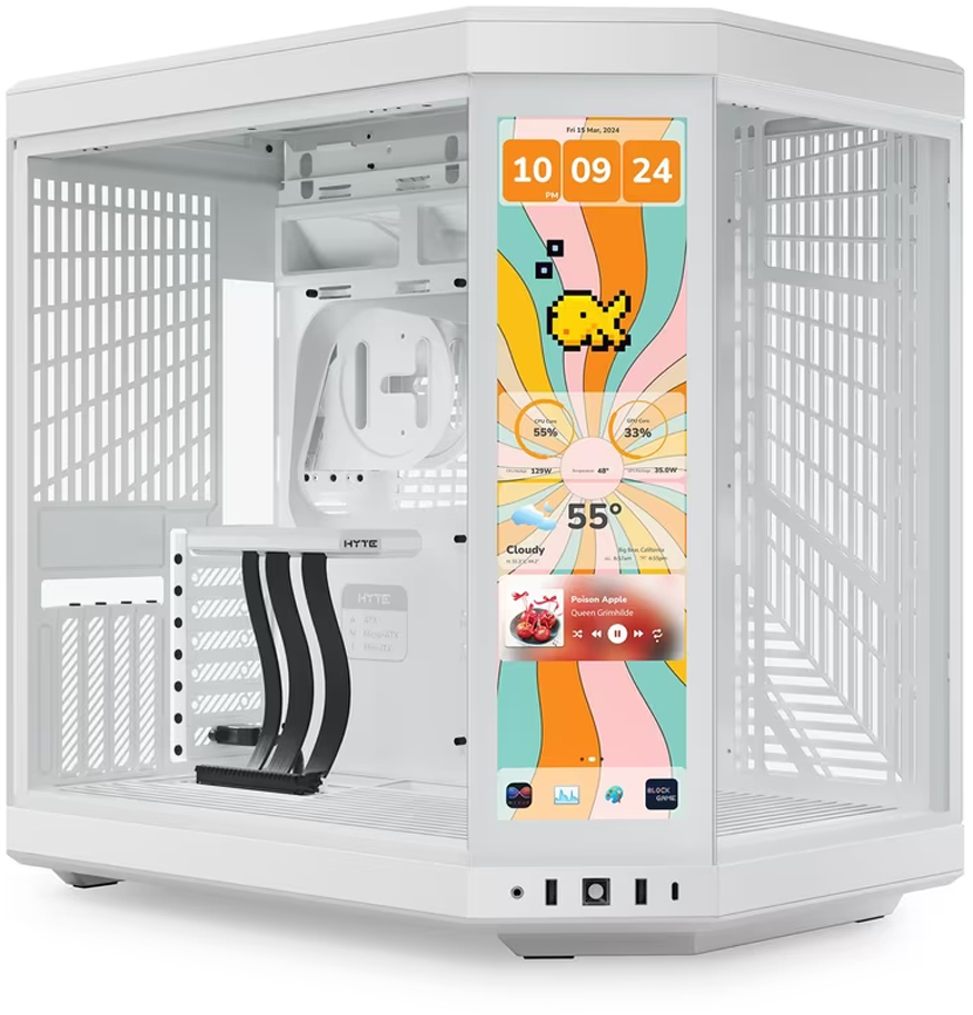 Caja ATX Hyte Y70 Touch Infinite Vidrio Templado Blanco