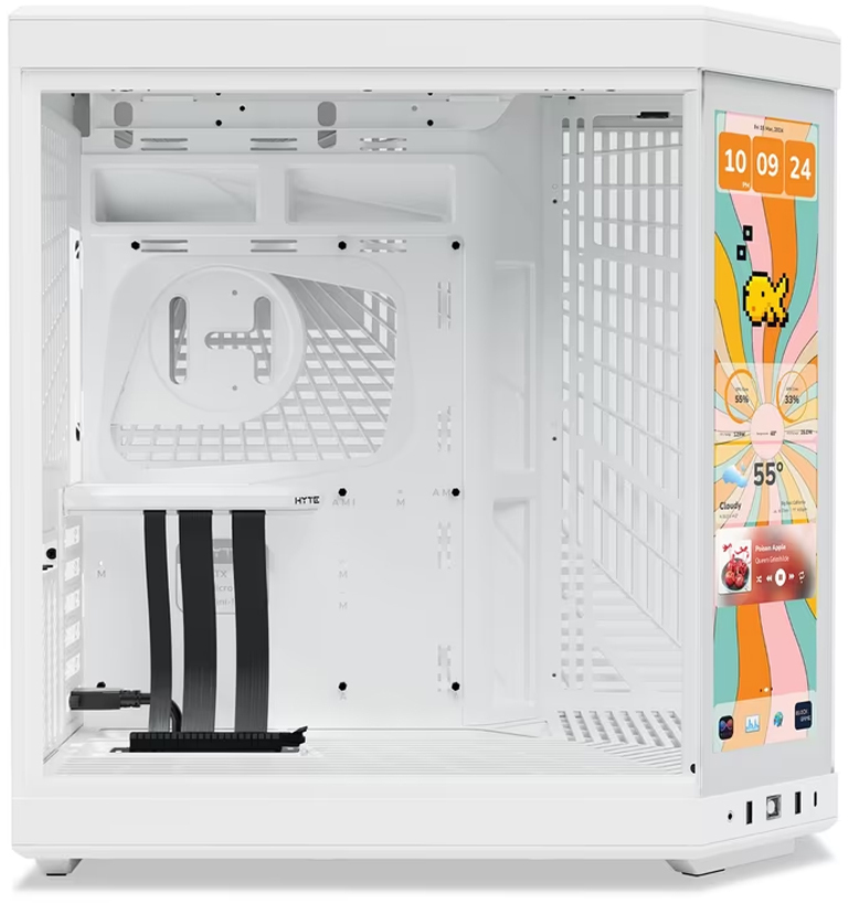 Hyte - Caja ATX Hyte Y70 Touch Infinite Vidrio Templado Blanco