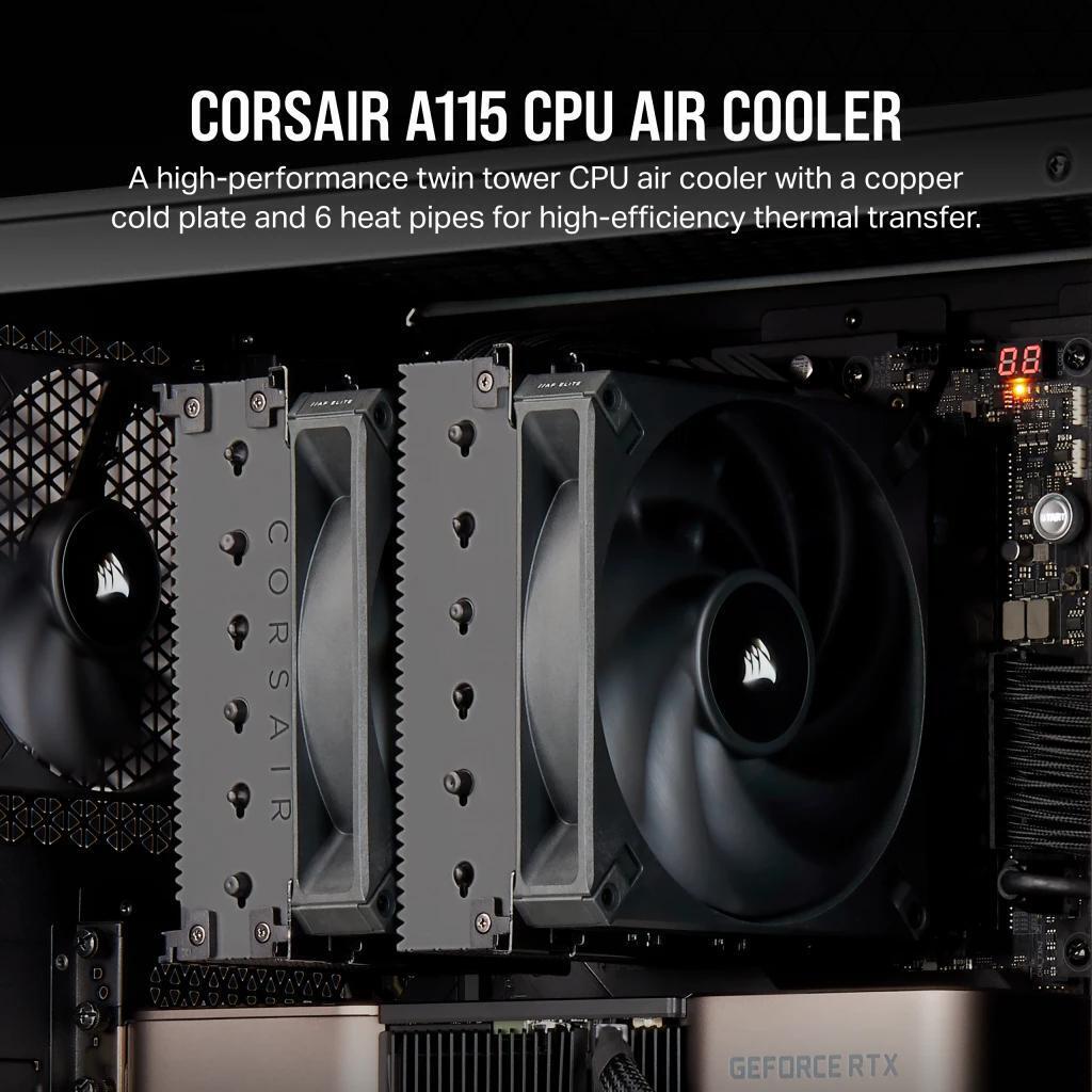 Corsair - ** B Grade ** Cooler CPU Corsair A115 Negro