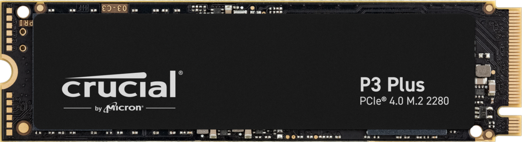 SSD Crucial P3 Plus 500GB Gen4 M.2 NVMe 2280 (4700/1900MB/s)