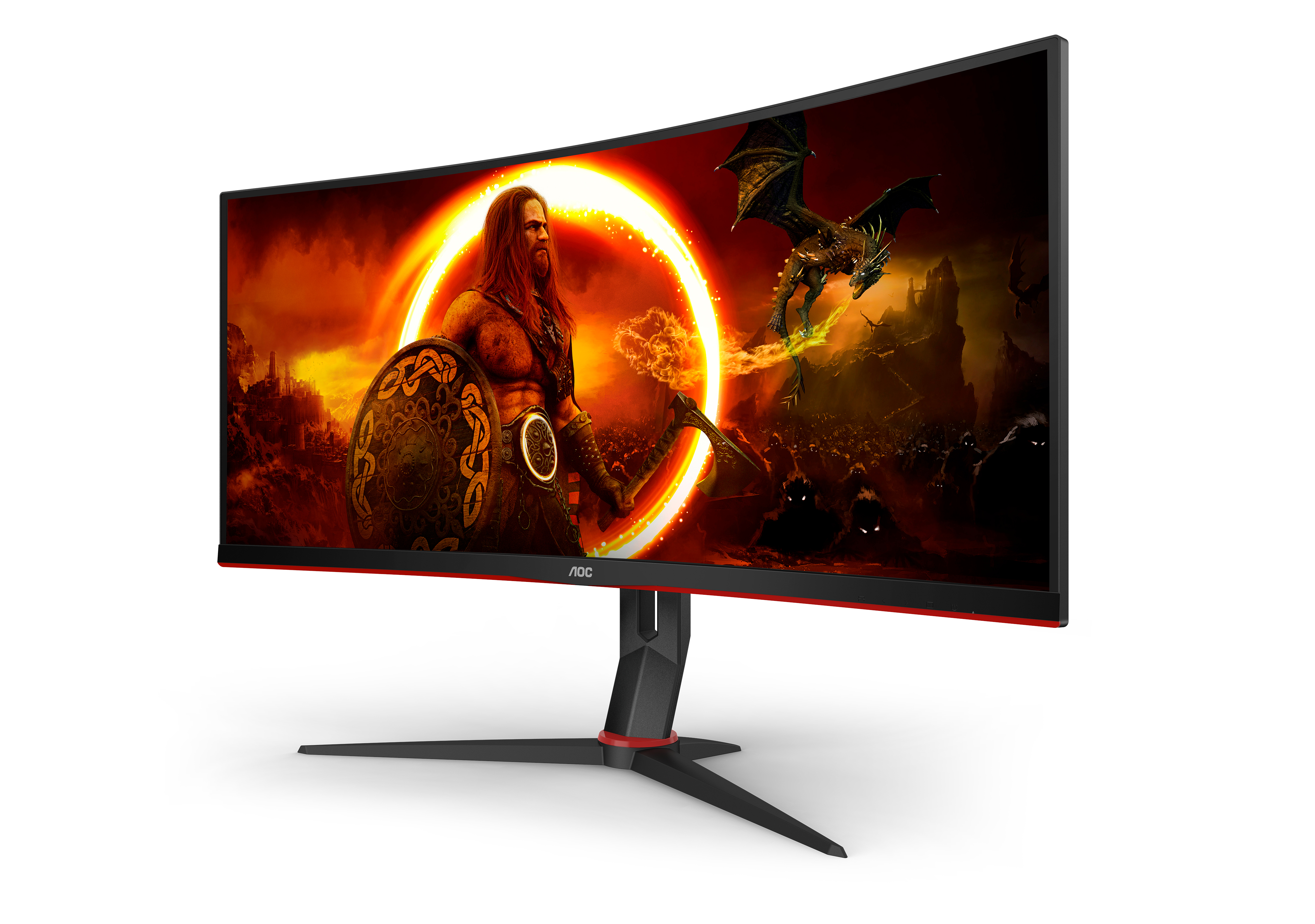 AOC - Monitor Curvo AOC Gaming 34" CU34G2XP VA WQHD 180Hz 1ms Adaptive Sync HDR400