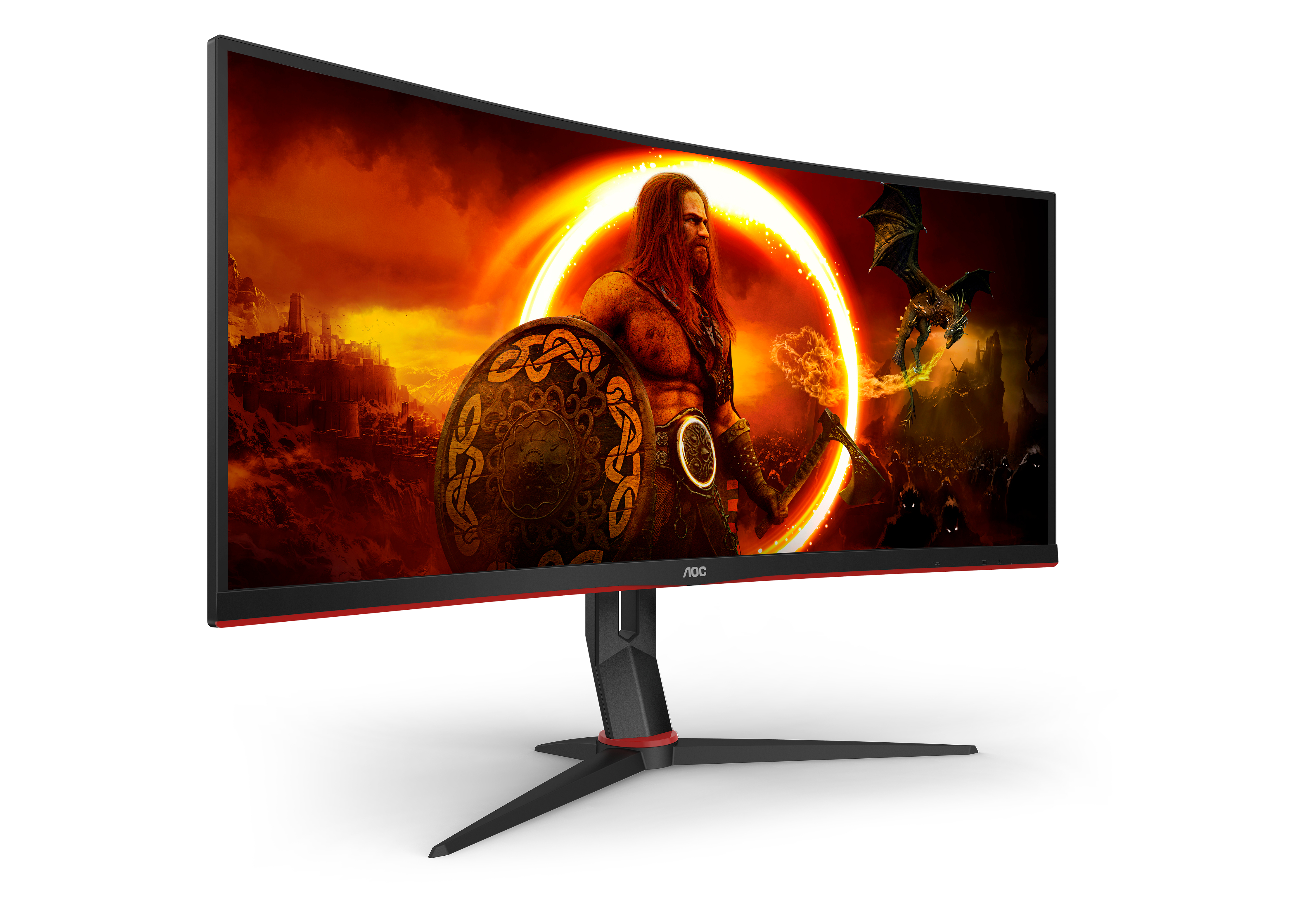 AOC - Monitor Curvo AOC Gaming 34" CU34G2XP VA WQHD 180Hz 1ms Adaptive Sync HDR400