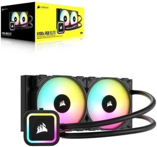 Corsair - Refrigeración Líquida CPU Corsair H100x ELITE 240mm Negro