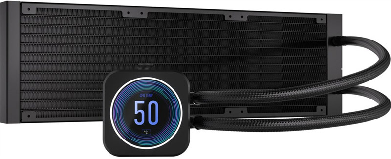 Corsair - Refrigeración Líquida CPU Corsair iCUE H150i Elite XT LCD Display 360mm Negro