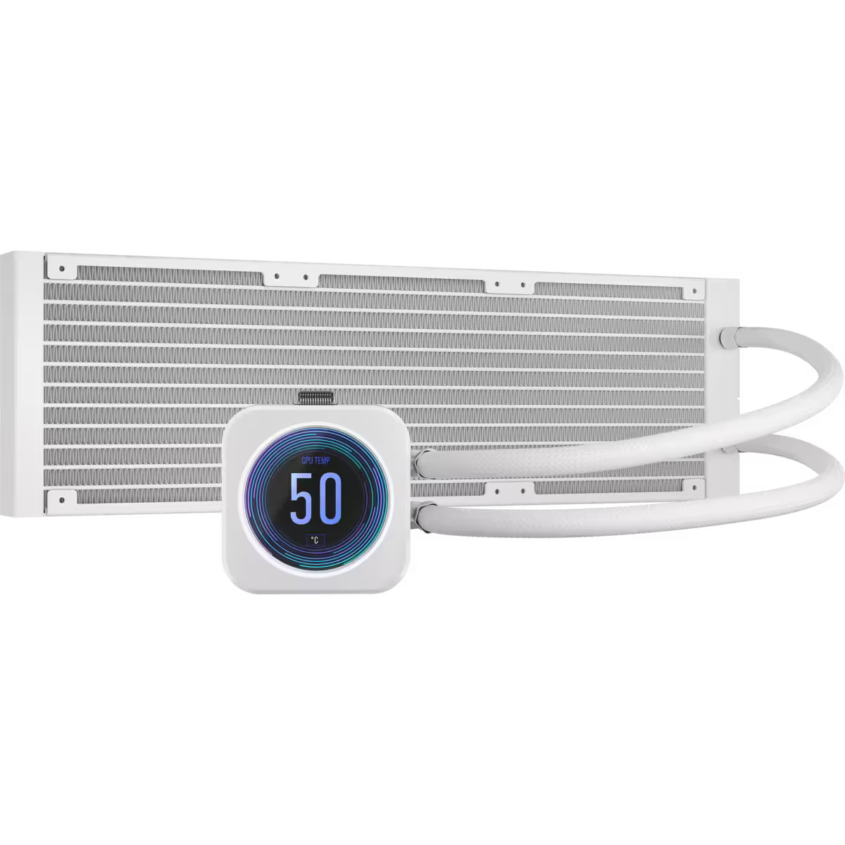 Corsair - Refrigeración Líquida CPU Corsair iCUE H150i Elite XT LCD Display 360mm Blanco