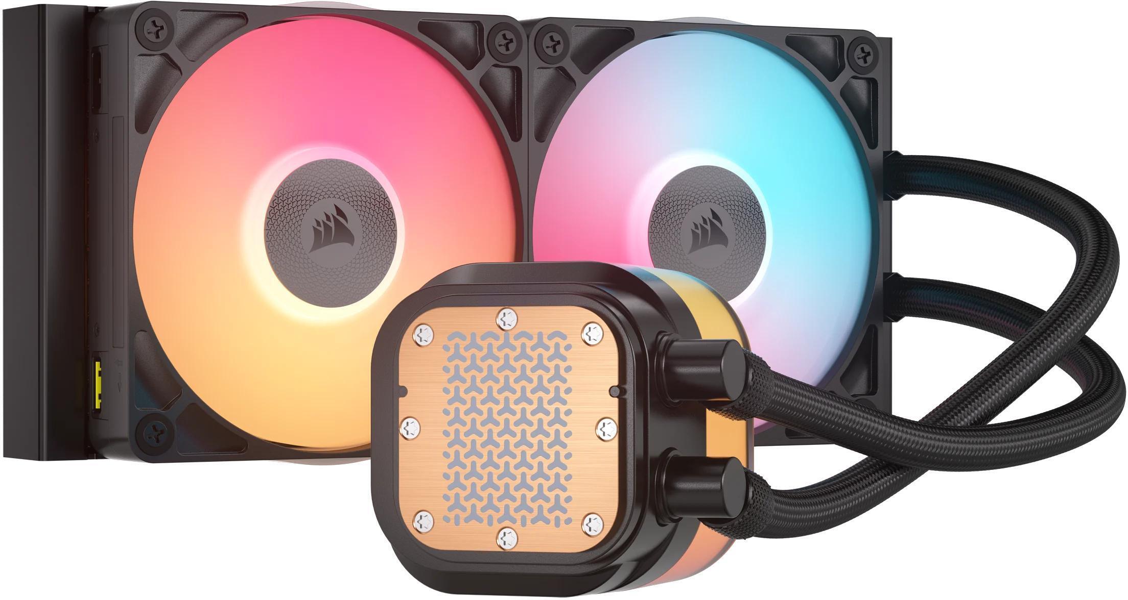 Corsair - Refrigeración Líquida CPU Corsair iCUE LINK TITAN 240 RX LCD RGB 240mm Negro