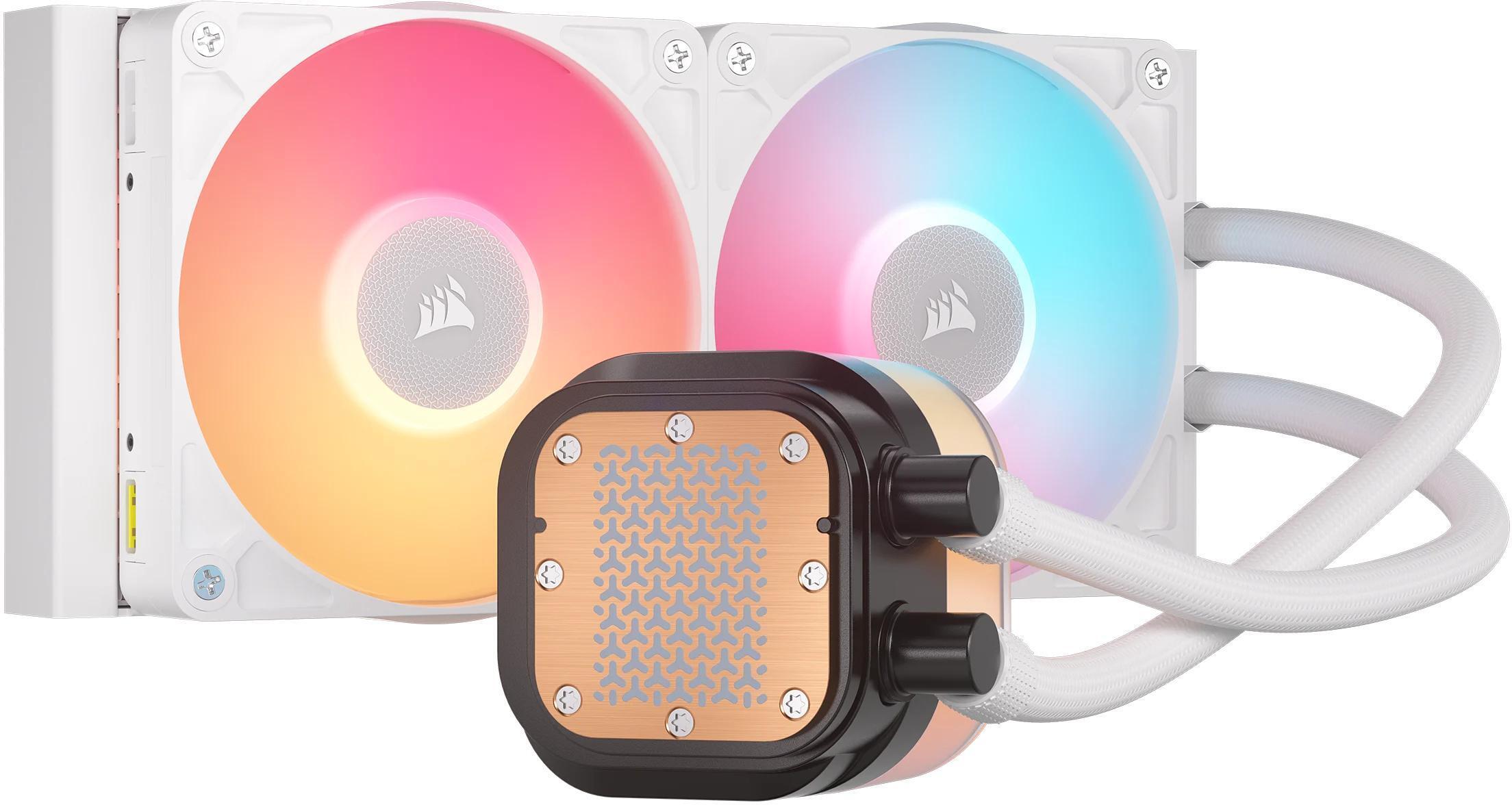 Corsair - Refrigeración Líquida CPU Corsair iCUE LINK TITAN 240 RX LCD RGB 240mm Blanco