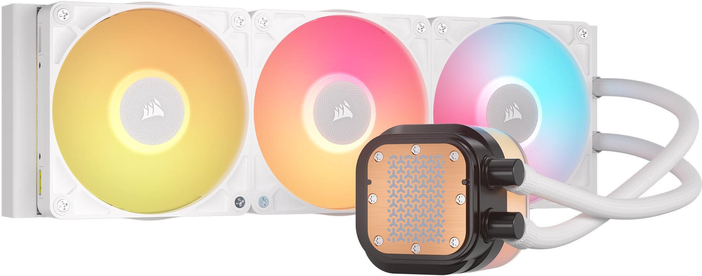 Corsair - Refrigeración Líquida CPU Corsair iCUE LINK TITAN 360 RX LCD RGB 360mm Blanco