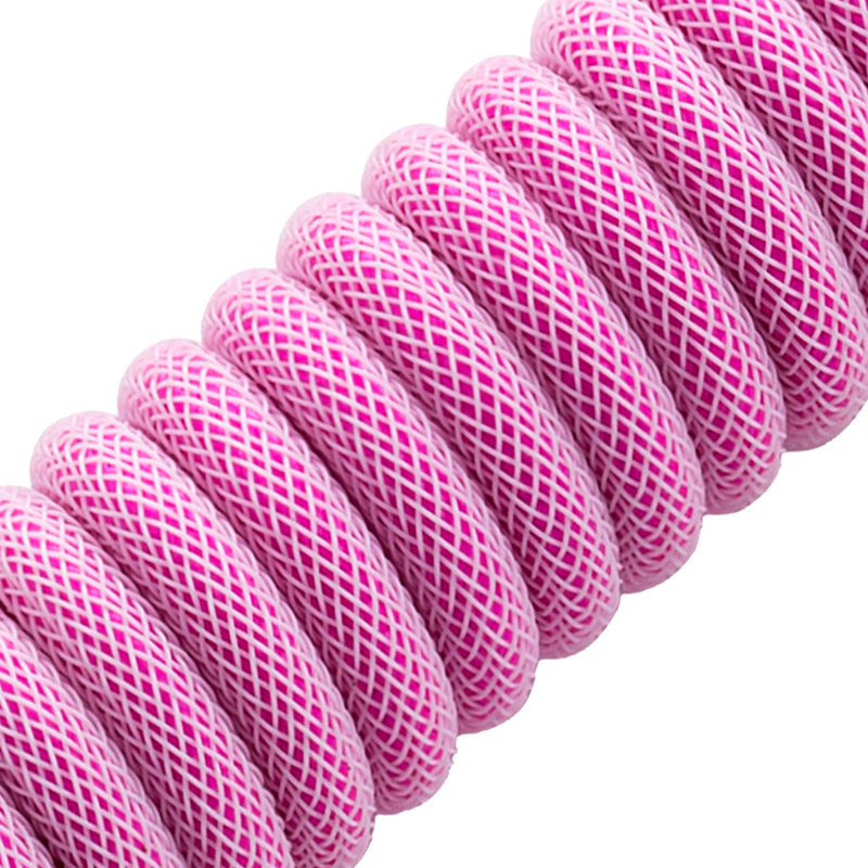 CableMod - Cable Coiled CableMod Classic para Teclado USB A - USB Type C, 150cm - Strawberry Cream