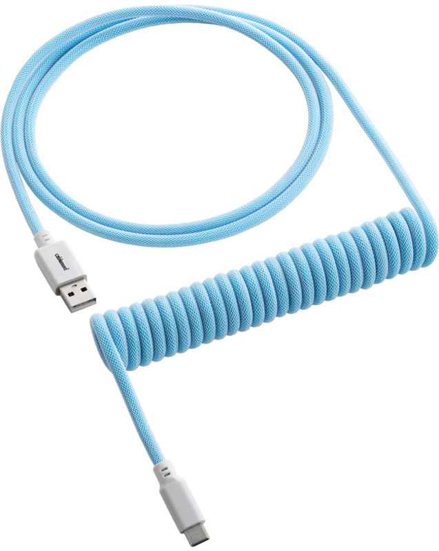 Cable Coiled CableMod Classic para Teclado USB A - USB Type C, 150cm - Blueberry Cheesecake
