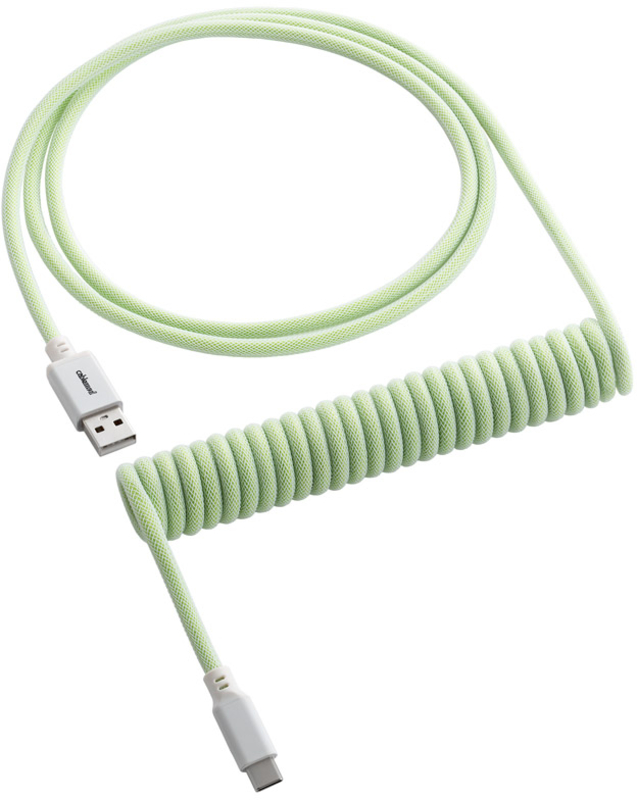 Cable Coiled CableMod Classic para Teclado USB A - USB Type C, 150cm - Lime Sorbet