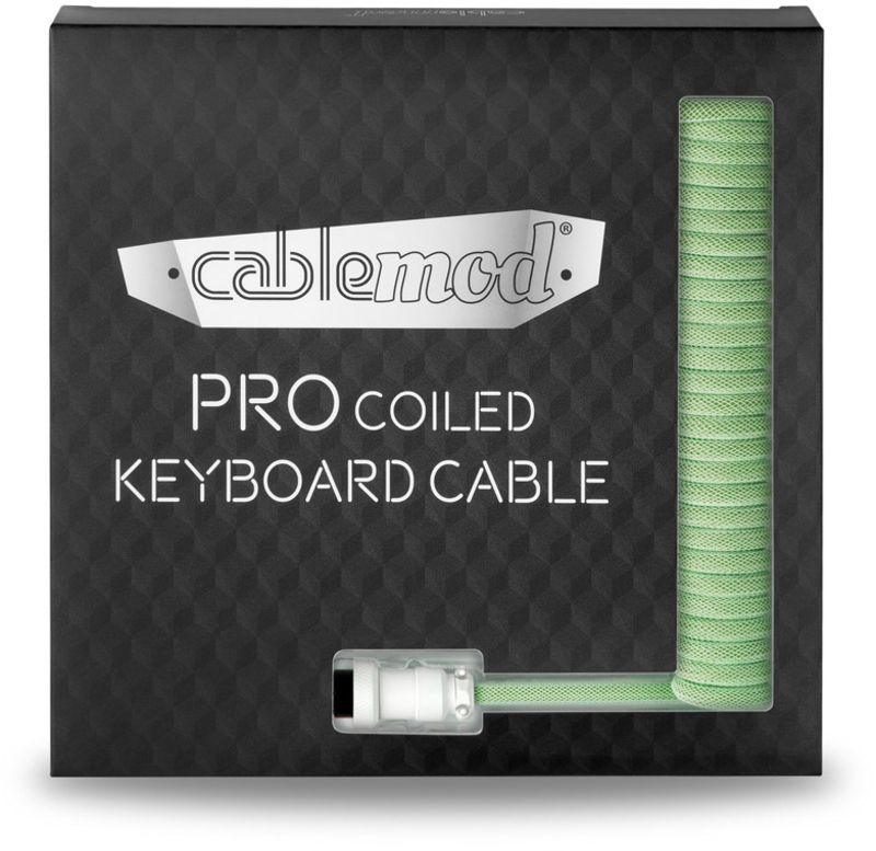 CableMod - Cable Coiled CableMod Pro para Teclado USB A - USB Type C, 150cm - Lime Sorbet