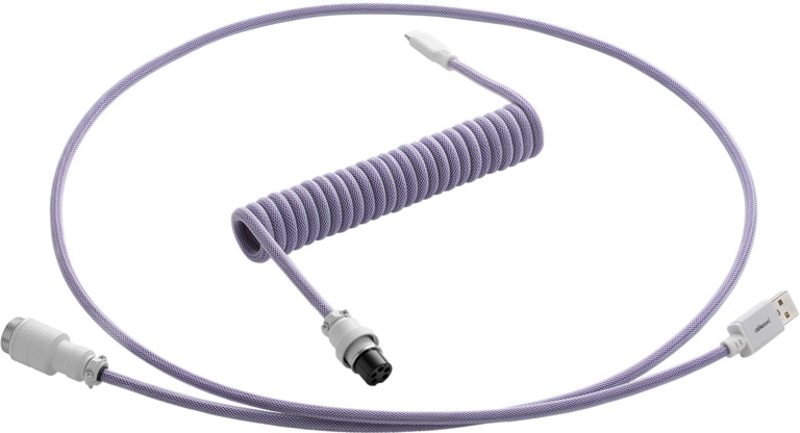 Cable Coiled CableMod Pro para Teclado USB A - USB Type C, 150cm - Rum Raisin
