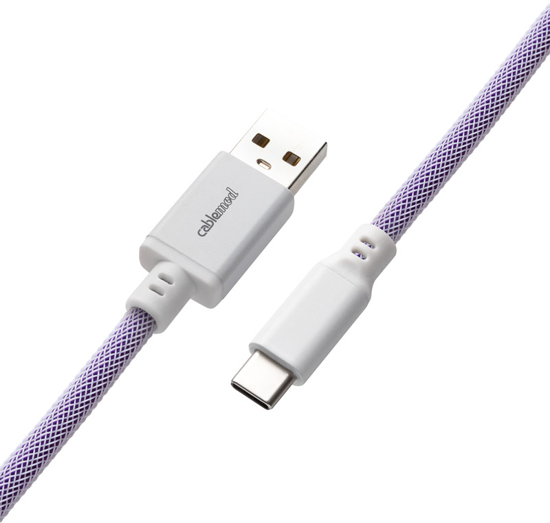 CableMod - Cable Coiled CableMod Pro para Teclado USB A - USB Type C, 150cm - Rum Raisin