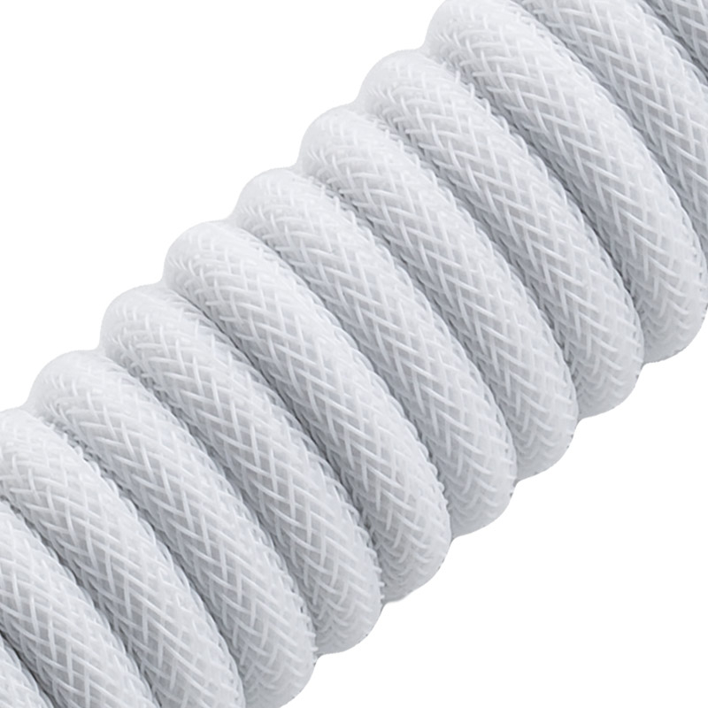 CableMod - Cable Coiled CableMod Pro para Teclado USB A - USB Type C, 150cm - Glacier White