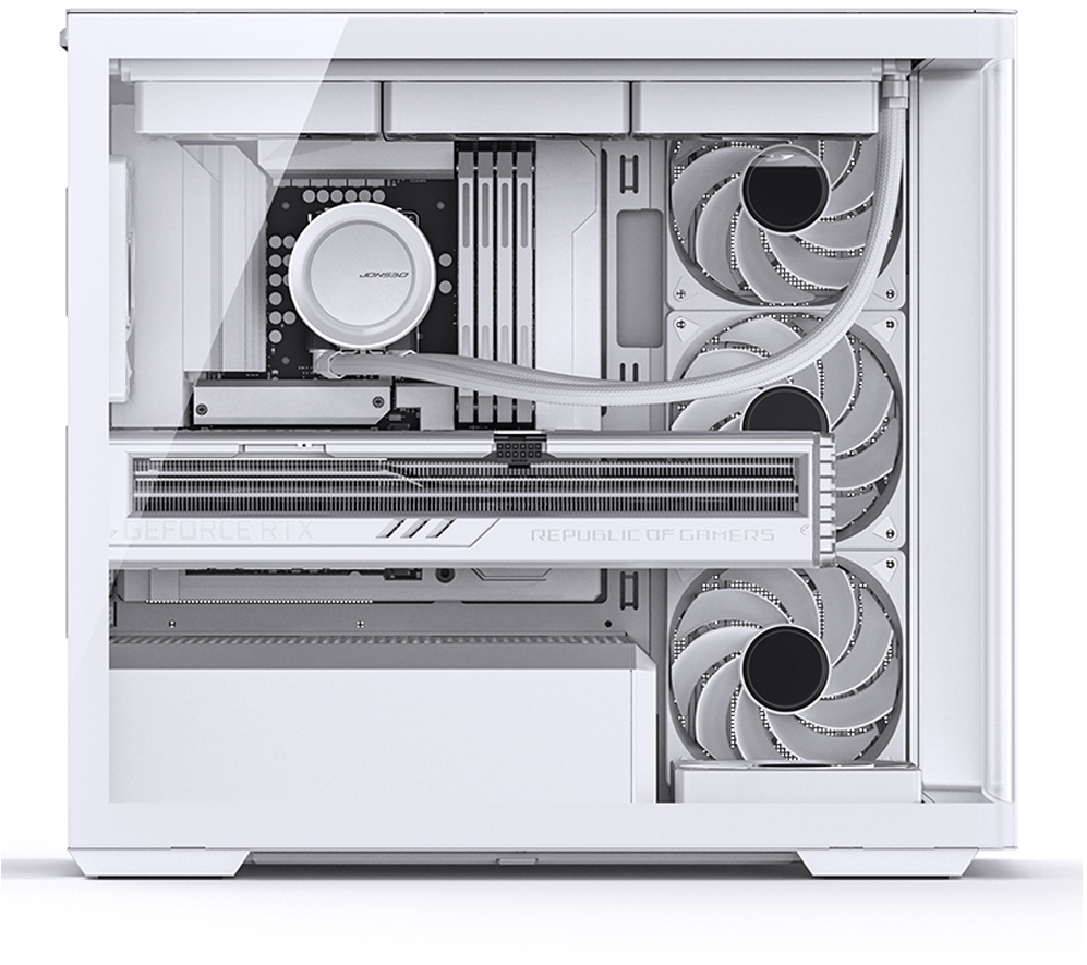 Jonsbo - Caja Micro-ATX Jonsbo D300 Vidrio Templado Blanco