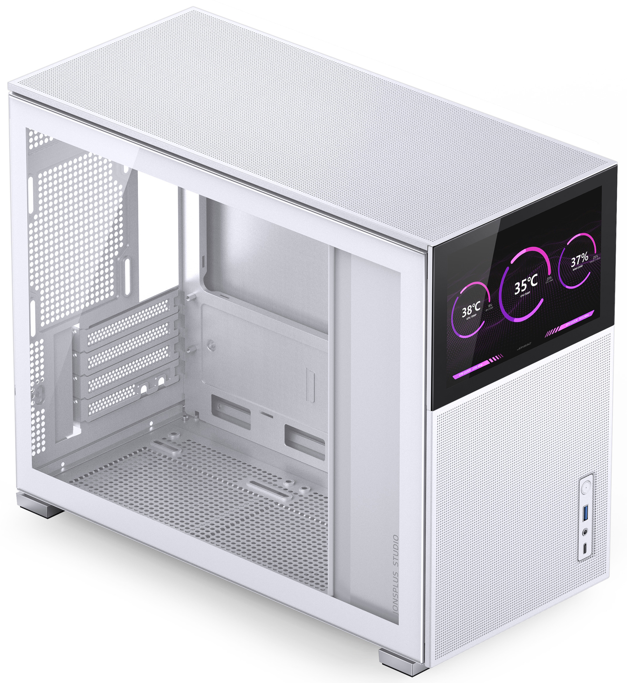 Jonsbo - Caja Micro-ATX Jonsbo D31 MESH con Visor Vidrio Templado Blanco