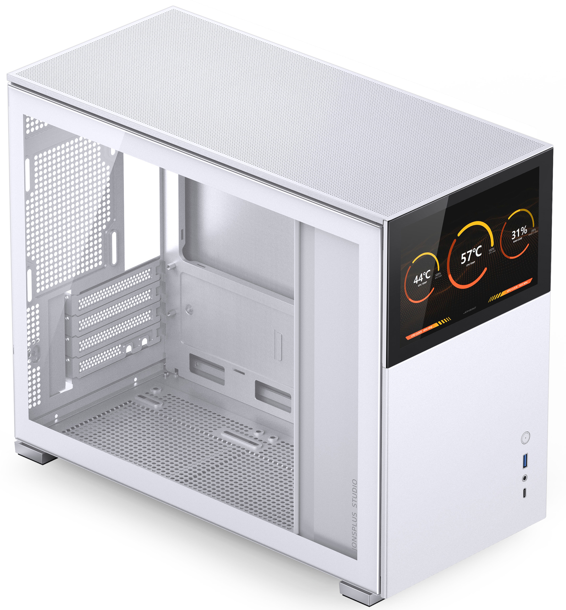 Jonsbo - Caja Micro-ATX Jonsbo D31 STD con Visor Vidrio Templado Blanco