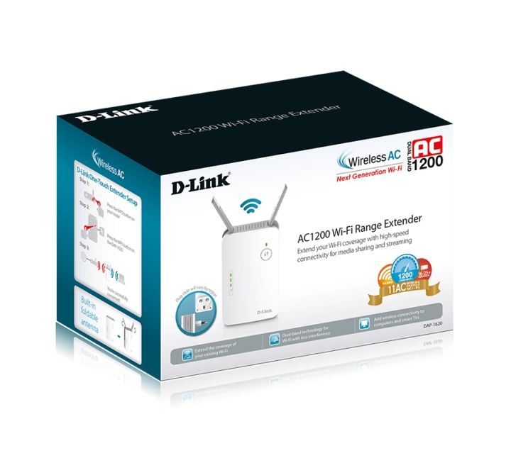 D-Link - Repetidor D-Link DAP-1620 Wireless AC1200 + 1x RJ45