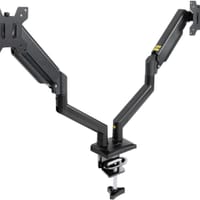 Soporte de Mesa Tooq Duplo Tilt e Giratório 13 a 34 Max. 10kg/Monitor Negro