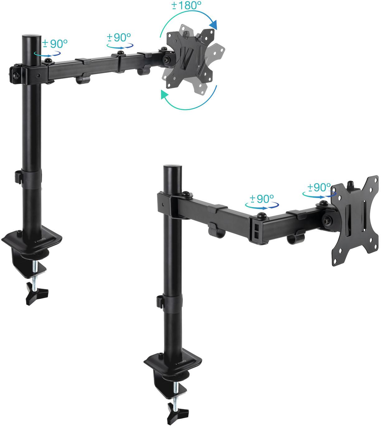 Tooq - Soporte de Mesa Tooq 17" a 32" Max. 8kg/Monitor Negro