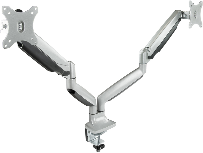 Tooq - Soporte de Mesa Tooq Doble Tilt e GiRatónrio 13" a 32" Max. 9kg/Monitor Gris