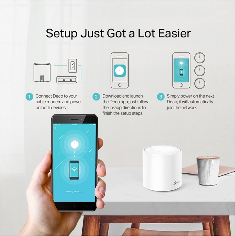TP-Link - Sistema WiFi Mesh TP-Link Deco X20 AX1800 Whole-Home Mesh Wi-Fi 6 System (Pack 3)