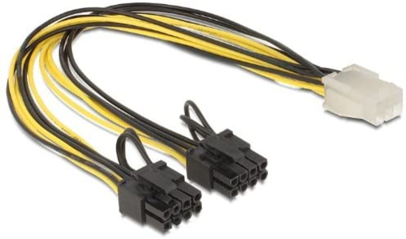 Cable de Alimentación 6Pin PCIe Z 2x 8Pin 30cm