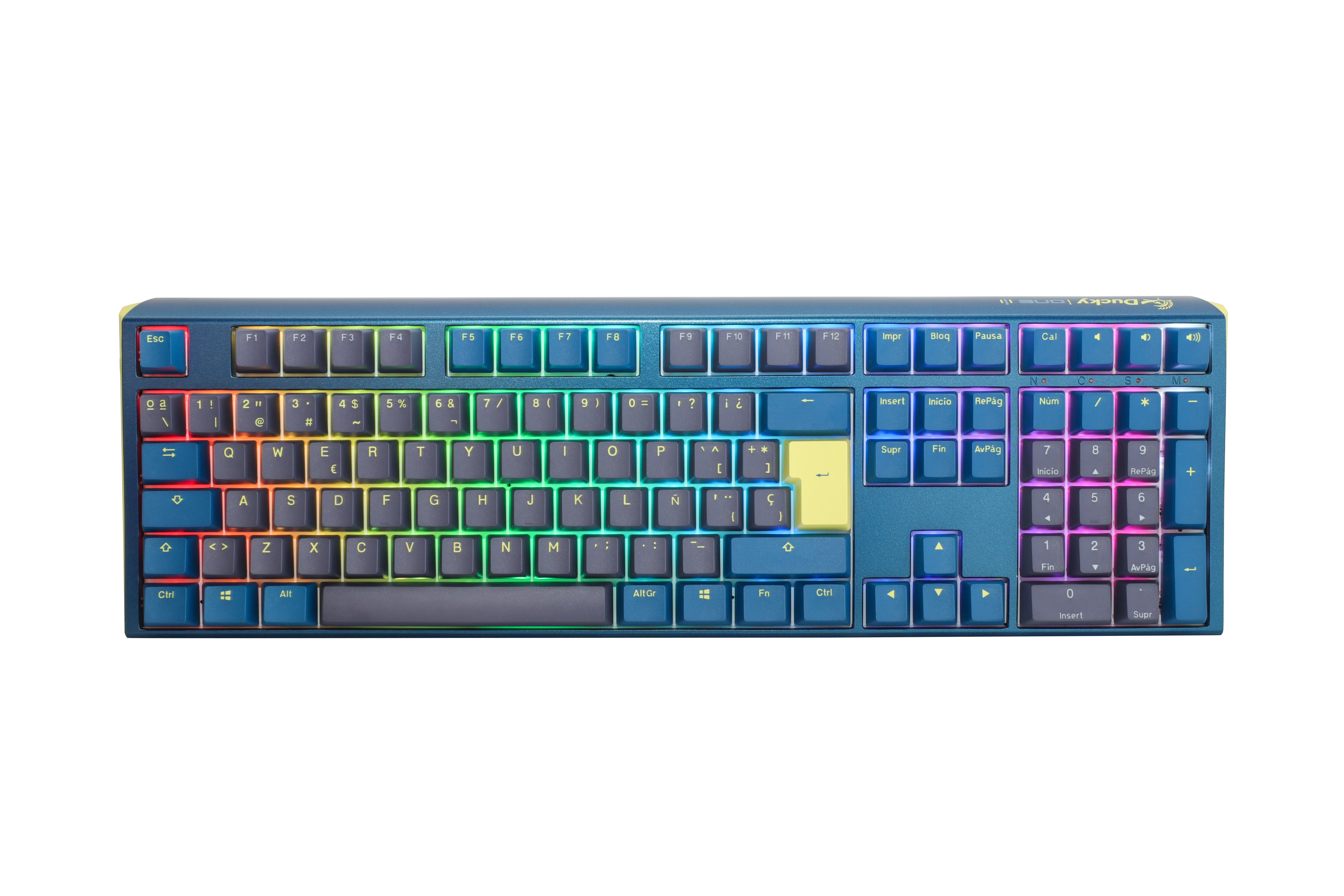 Teclado Ducky One 3 Daybreak Full-Size, Hot-swappable, MX-Brown, RGB, PBT - Mecánico (ES)