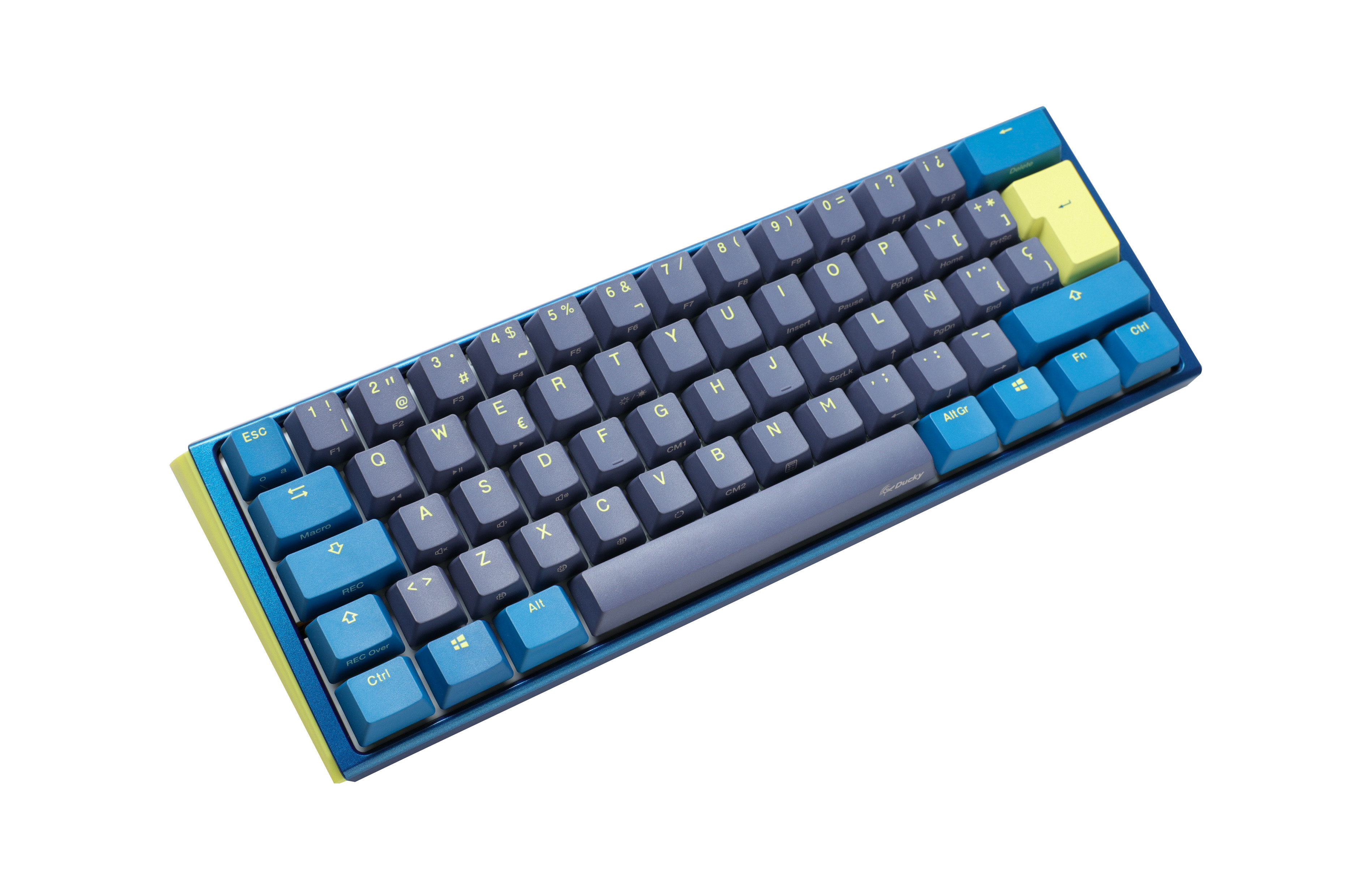 Ducky - Teclado Ducky One 3 Daybreak Mini 60%, Hot-swappable, MX-Blue, RGB, PBT - Mecánico (ES)