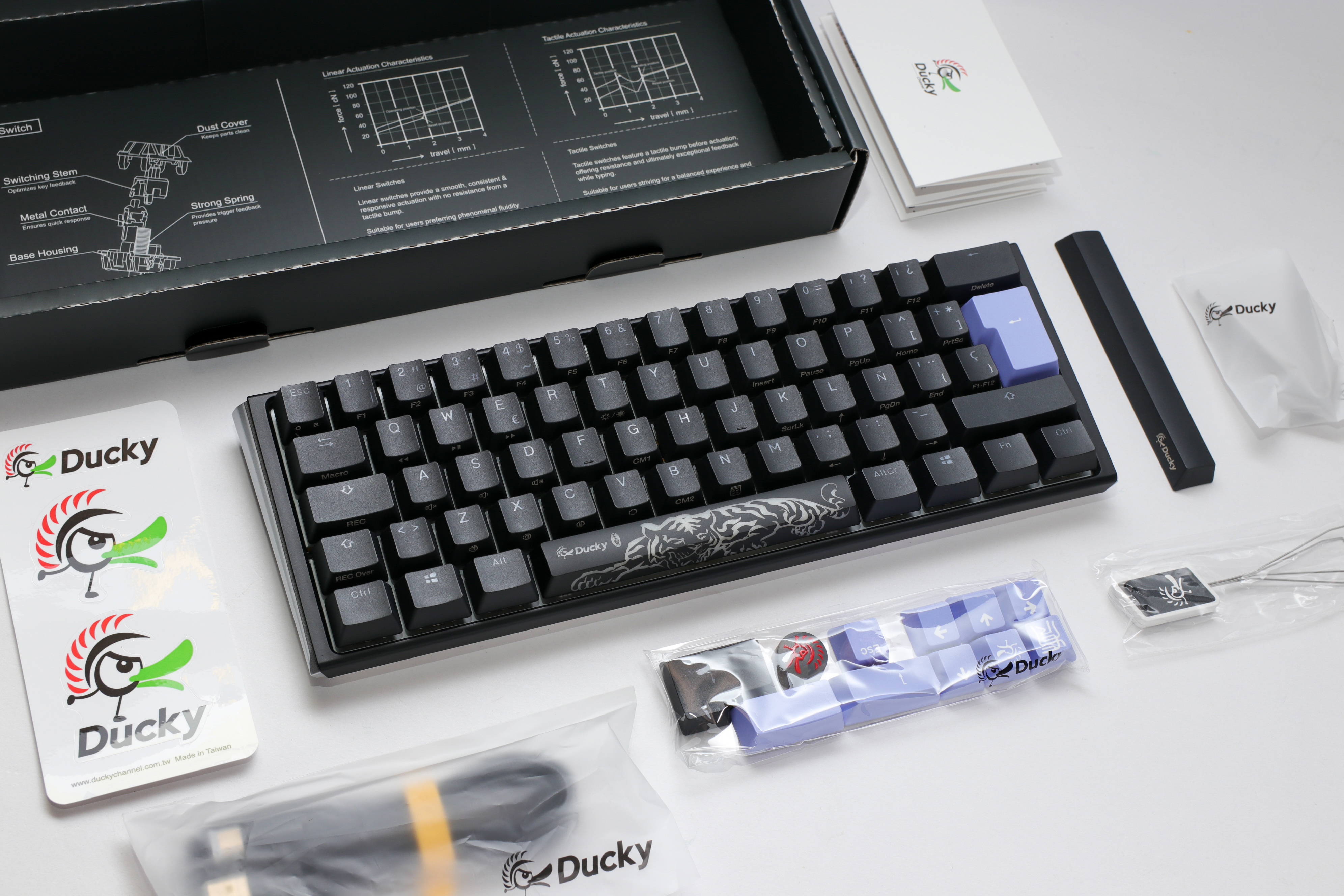 Ducky - Teclado Mecânico Ducky ONE 3 Classic Mini 60% MX-Blue (ES)