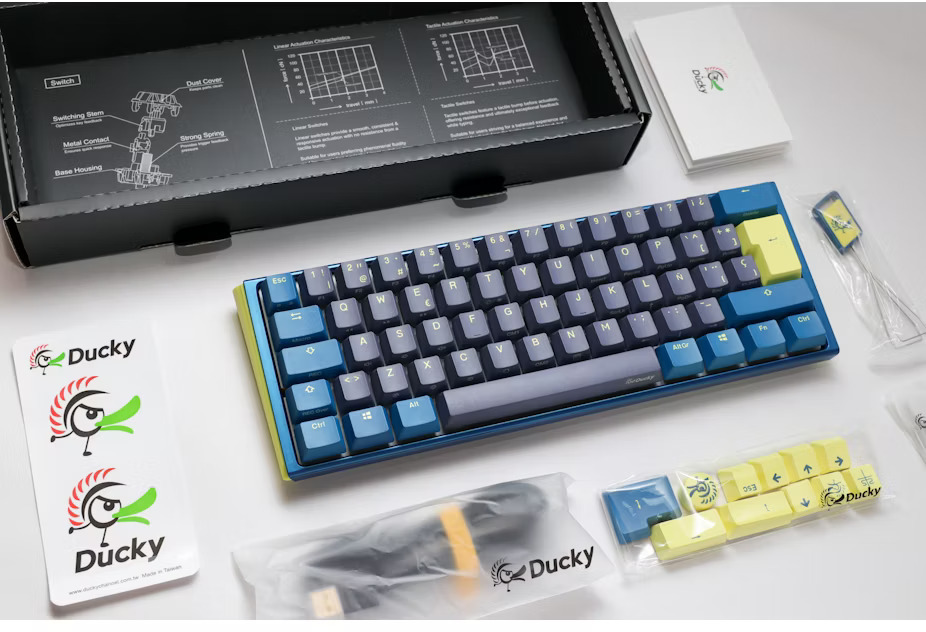 Ducky - Teclado Mecânico Ducky One 3 Daybreak Mini 60% RGB MX-Silver (ES)