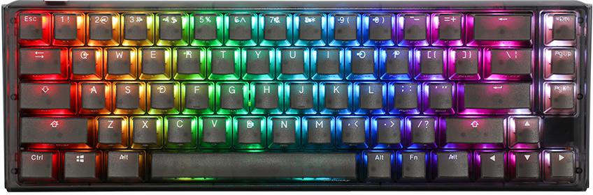 Ducky - Ducky One 3 Aura Black SF Gaming Tastatur, RGB LED - MX-Silent-Red (US)