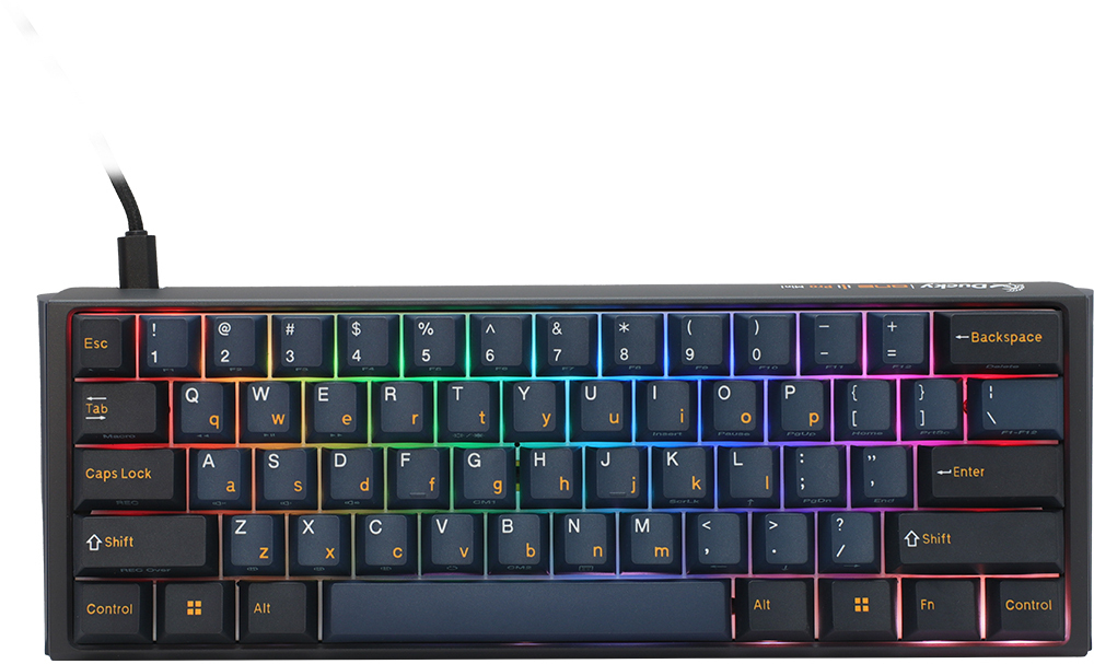 Teclado Mecânico Ducky ONE 3 Pro Nazca Line 60% RGB 8K Polling Rate MX2A-Blue (ES)