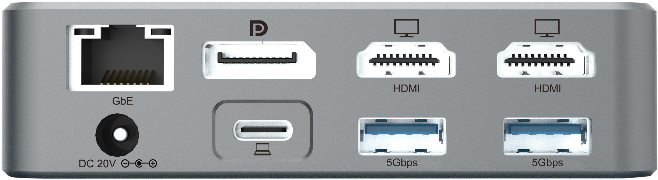 Conceptronic - Docking Station Conceptronic 15-in-1 DisplayLink USB 3.2 Gen 2